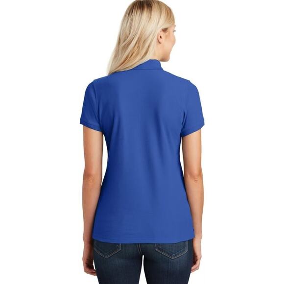 Port Authority Women's Core Classic Pique Polo in True Royal Small MSRP $25 L100 - Picture 2 of 5